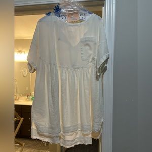 Free People Cream Top